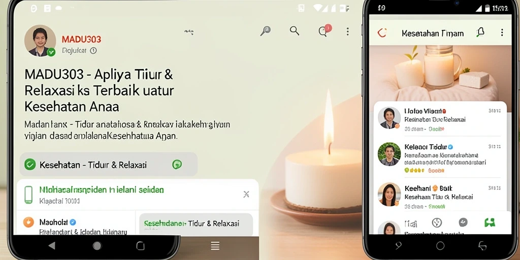 Tampilan antarmuka MADU303 yang menenangkan dan intuitif.
