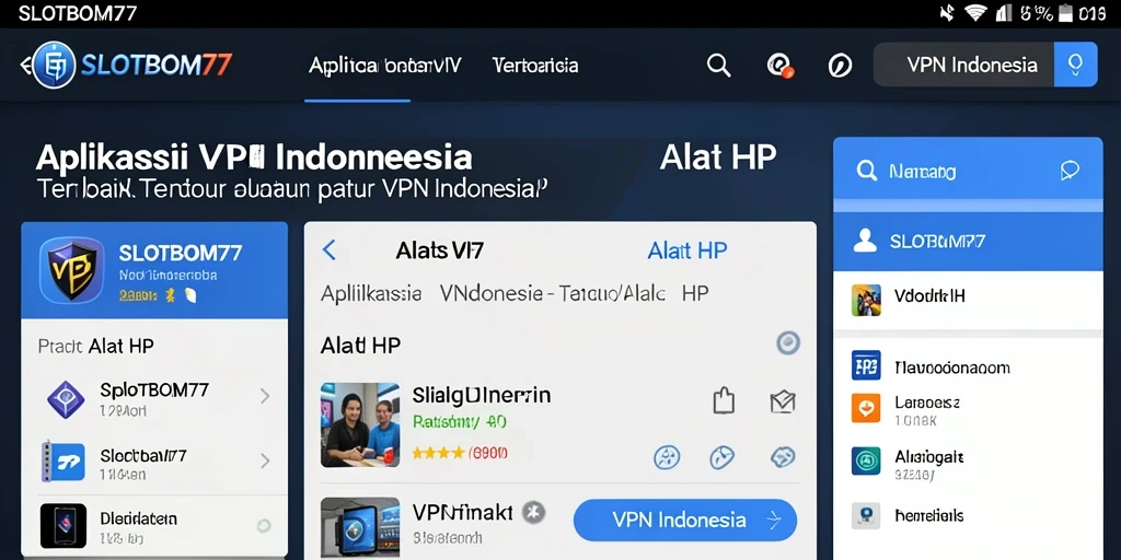 Tampilan antarmuka pengguna aplikasi SLOTBOM77 yang modern dan fungsional.