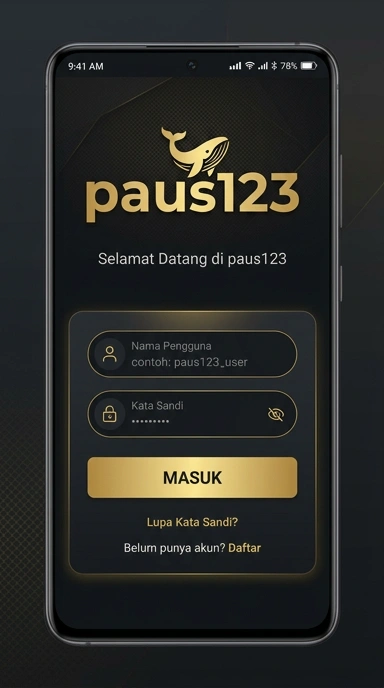 Masuk Akun Paus123 untuk Pengguna Android